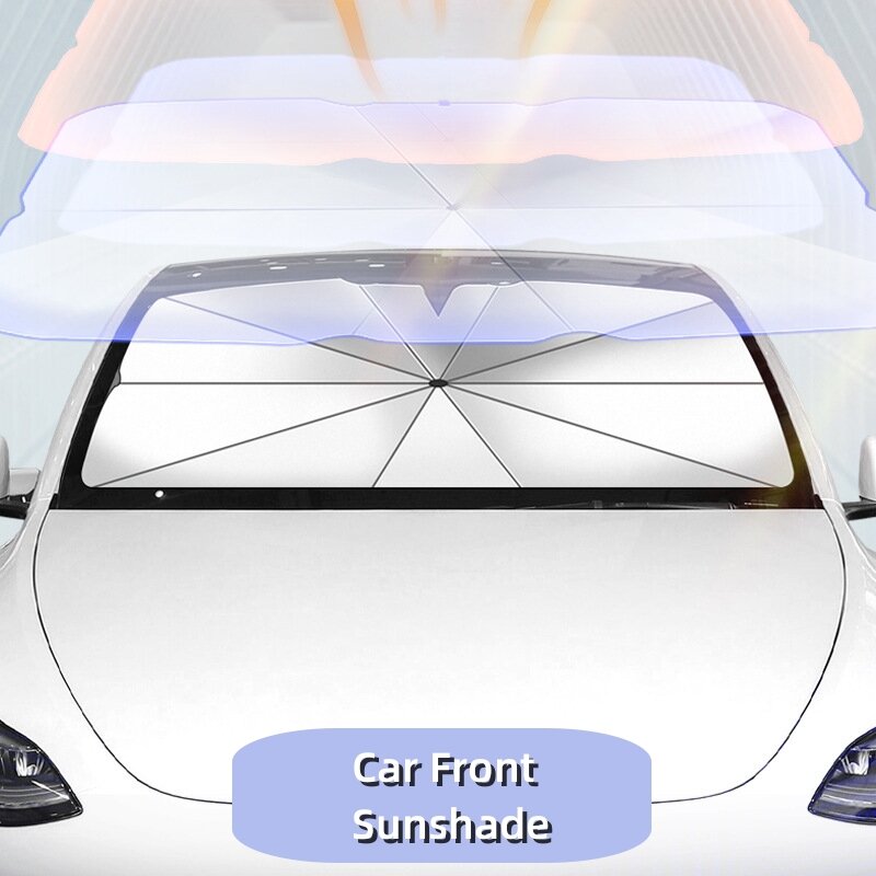 Auto Front Sunshade Car Parasol Window Sunscreen Interior Windshield Protection Acessórios para estacionamento