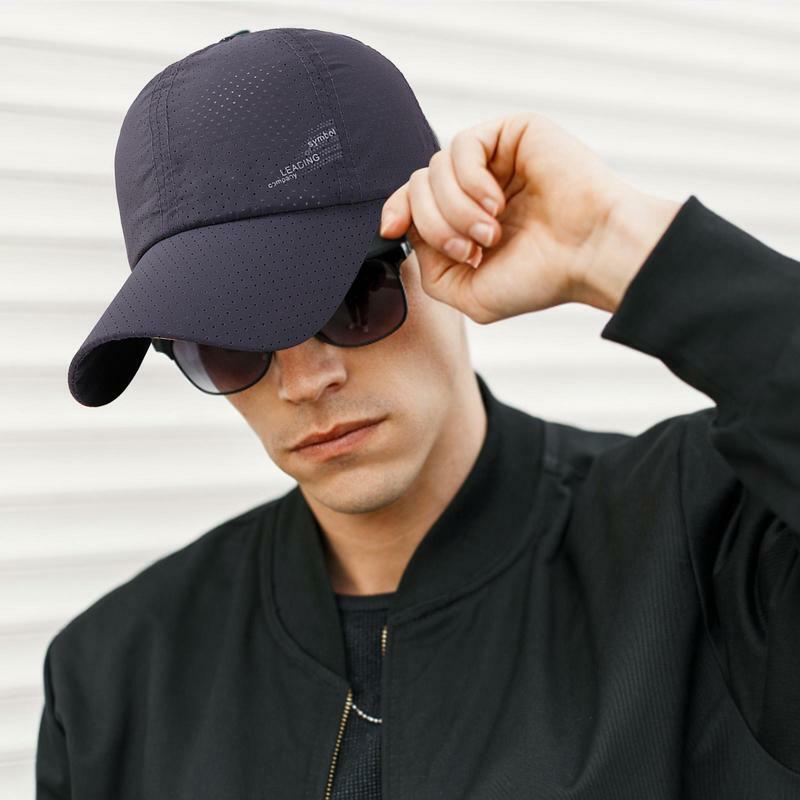 Sunglasses Baseball Hats Quick Drying Mesh Hat Adjustable Size Breathable Travel Casual Summer Cotton Hat For Adults