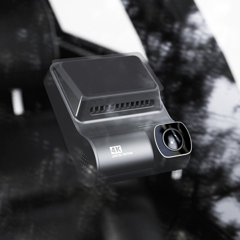 Dpai กล้องติดรถยนต์ Z50หน้าและหลัง4K กล้องติดรถยนต์พร้อมหน้า2160P + ด้านหลัง1080P มี GPS Wi-Fi ในตัวกล้องแดชแบบคู่สำหรับรถยนต์