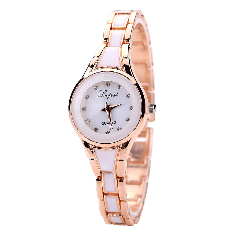 Jam tangan wanita klasik jam tangan kasual Quartz tali baja jam tangan Vente Chau Mo Femmes Montres Femmes gelang Montre