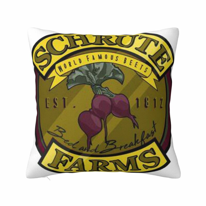 Schrute Farms Square Pillow Case for Sofa Throw Pillow