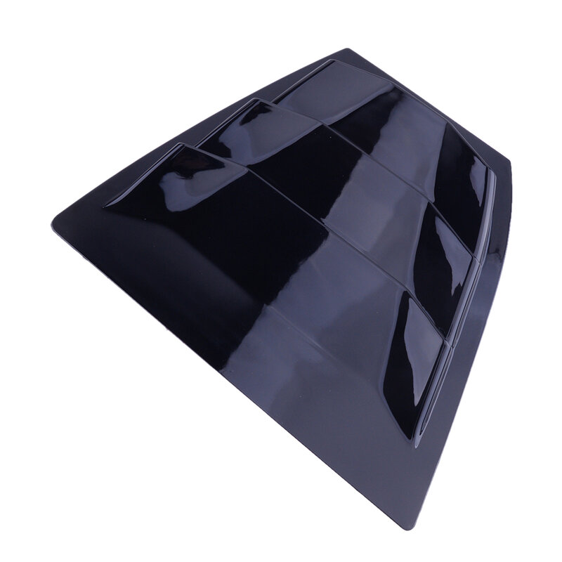 2 pçs preto brilhante janela lateral traseira do carro grelha ventilação capa quarter plástico abs apto para mazda 3 axela 2014 2015 2016 2017 2018