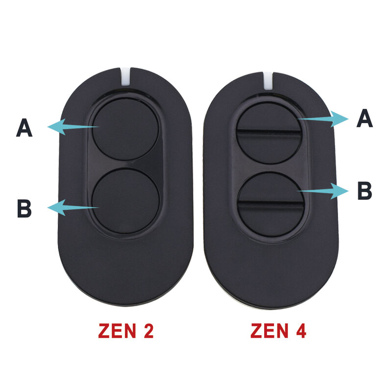 Ditec-mando a distancia Entrematic ZEN2 ZEN4 ZEN2W / ZEN4W para garaje, transmisor de mano de código rodante de 433,92 MHz