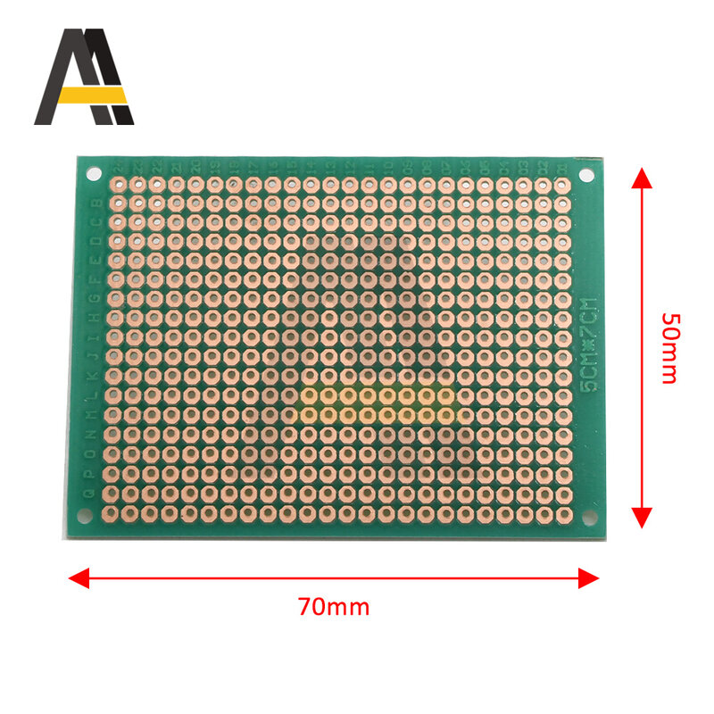 Placa de pruebas PCB de doble cara, placa Universal chapada en estaño de una sola cara, 2x8, 3x7, 4x6, 5x7, 5x7, 6x6, 1 pieza