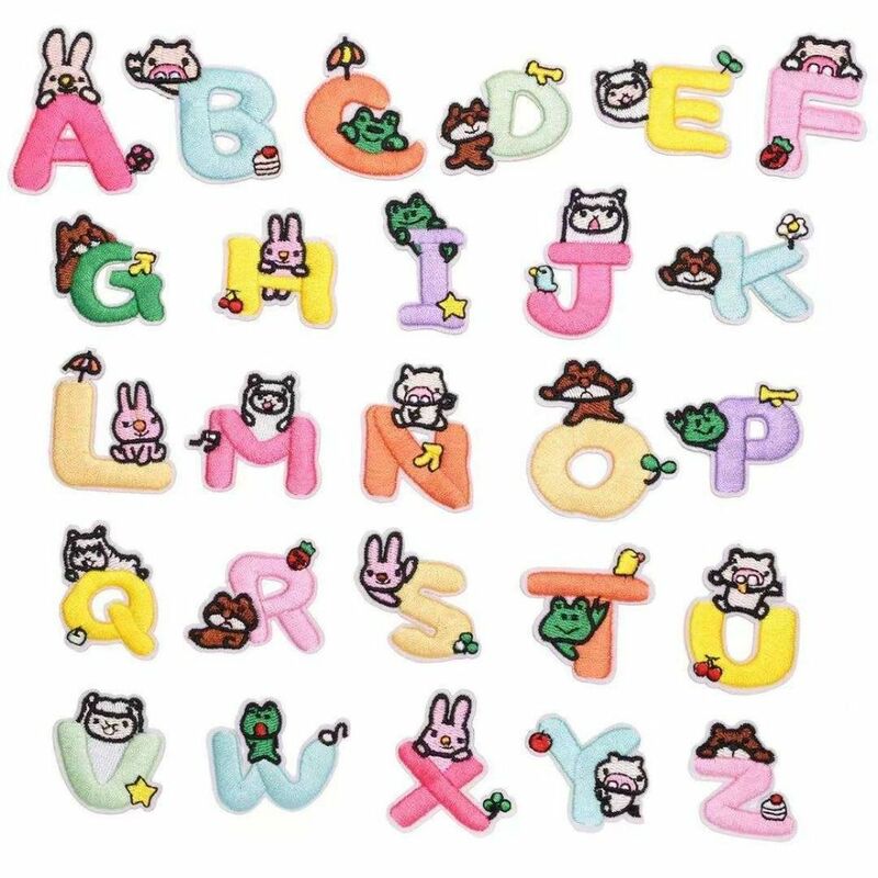 Adhesive Backing Letters Patches Embroiled Letter Self Adhesive Clothing Decoration Patch Patch Chenille a-Z Embroidered Patches