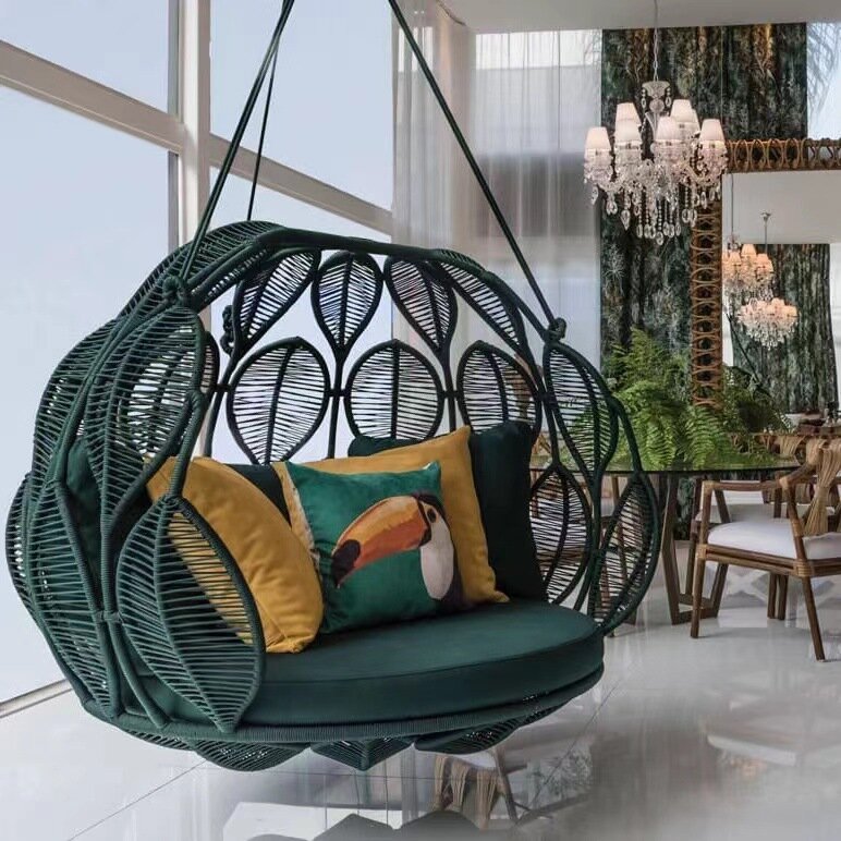 The product can be customized.Factory direct sales net celebrity bird's nest hanging chair swing outdoor courtyard indoor floor
