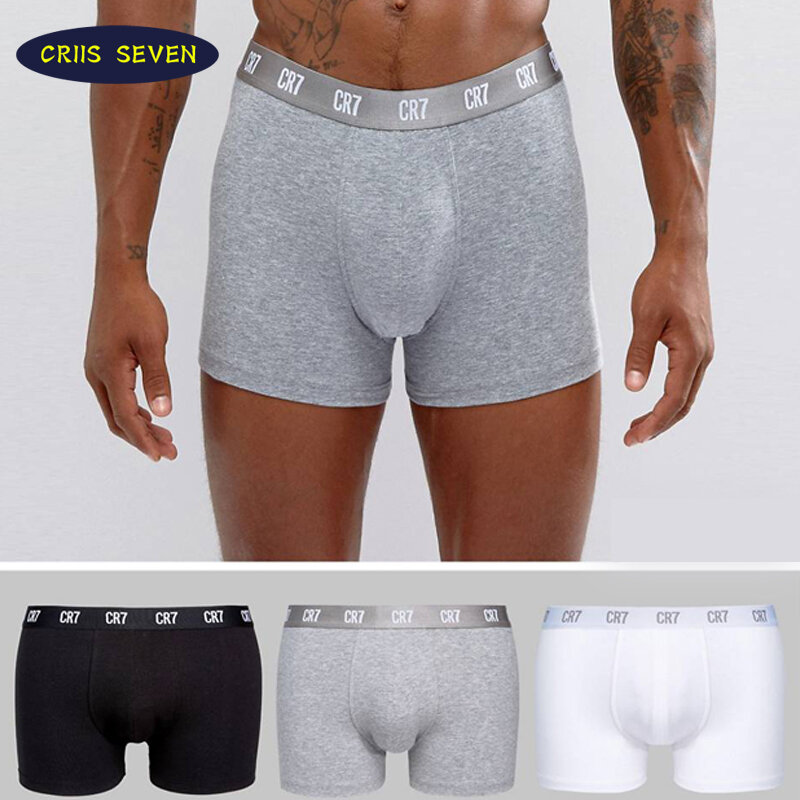 Mannen Ondergoed Boxer Briefs Pack Katoen Ademend Tiener Slipje Cristiano Ronaldo Mannelijke Shorts Sport Ondergoed CR7 Trunks