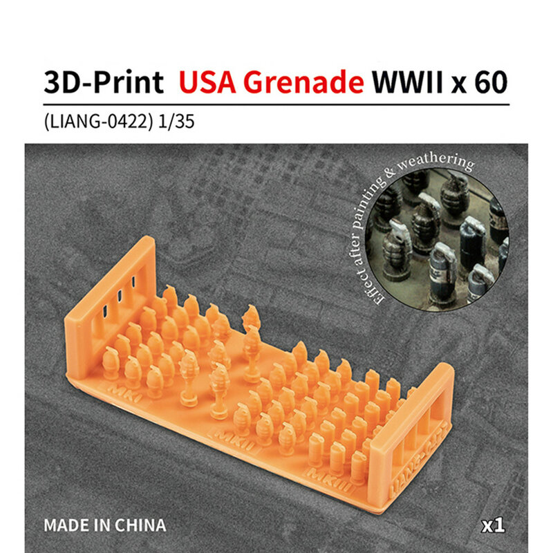 1/35 Tank Scene Model 3D Print Model granata Car Tank Scene Making accessori per Hobby