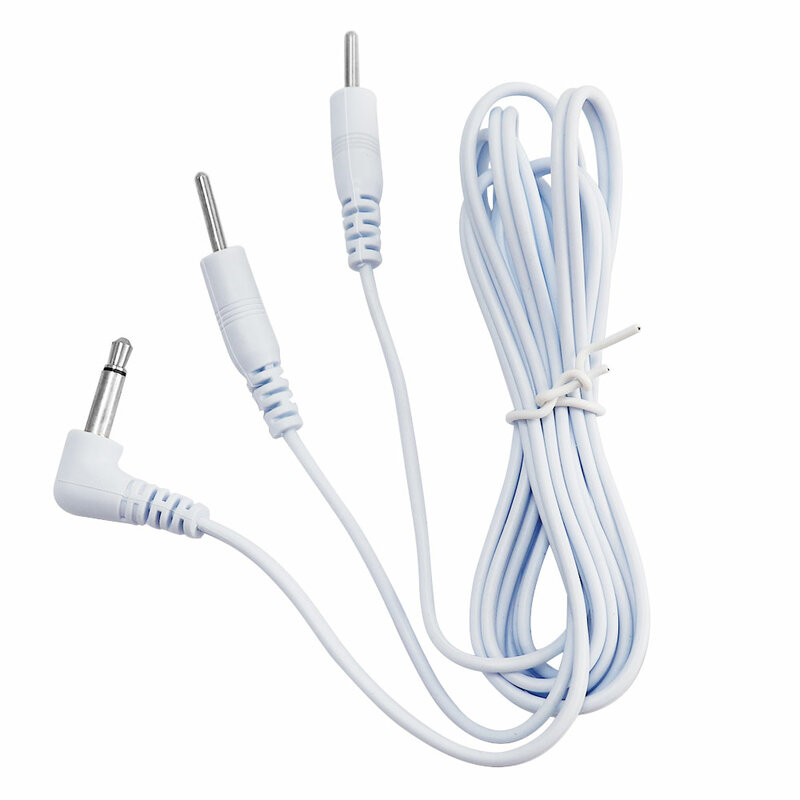 2-Wege-Kabel mit 2,35mm 2,5mm Kopf elektrode für Zehn-Einheiten-Physiotherapie-Maschinen-Nervenmuskelstimulator-Massage kabel