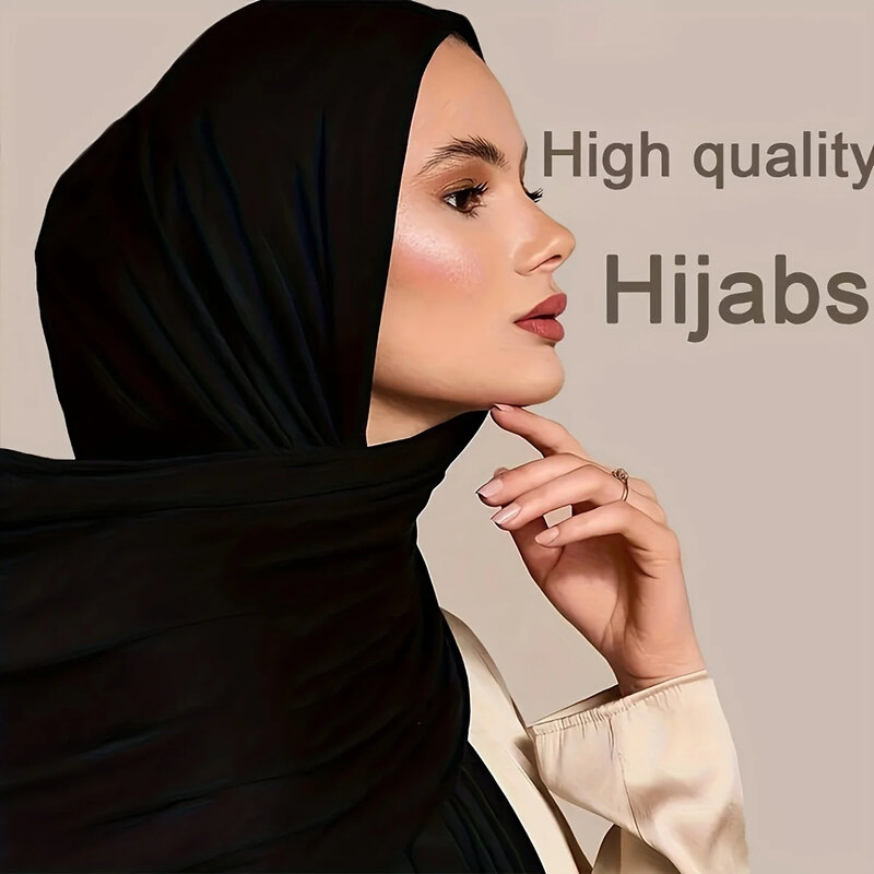 Mode modale Baumwolle Jersey Hijab Schal lange muslimische Schal schlichte weiche Turban Krawatte Kopf wickel für Frauen Afrika Stirnband 170x60cm