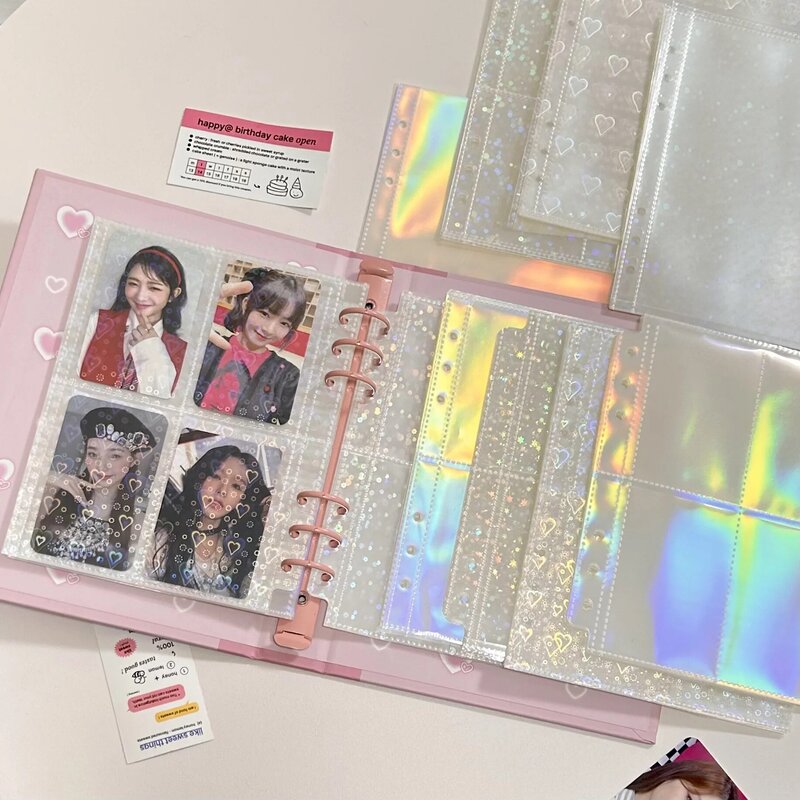 MINKYS-Pochettes de reliure pour cartes photo Kpop A5, porte-cartes photo idole, sac de rangement pour album, 10 pièces par paquet