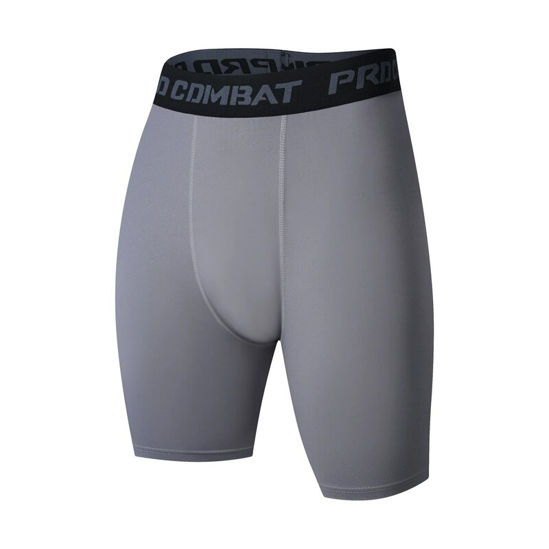 Pantalones deportivos de cinco puntos para hombre, ropa de baloncesto, absorbente del sudor y de secado rápido, de alta elasticidad, ajustada, para correr