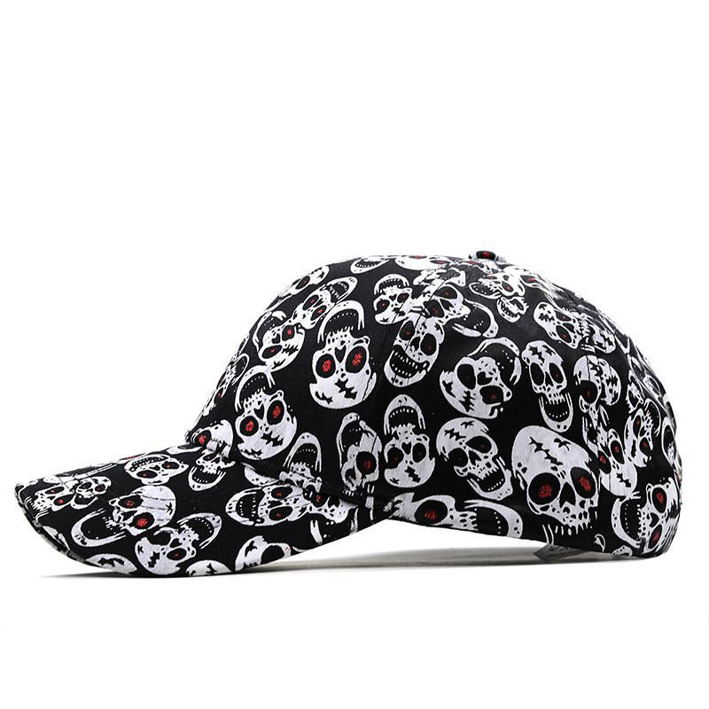 Men 3d print skull sports hat New adult men solid casual cotton trucker cap Unisex Women Baseball cap