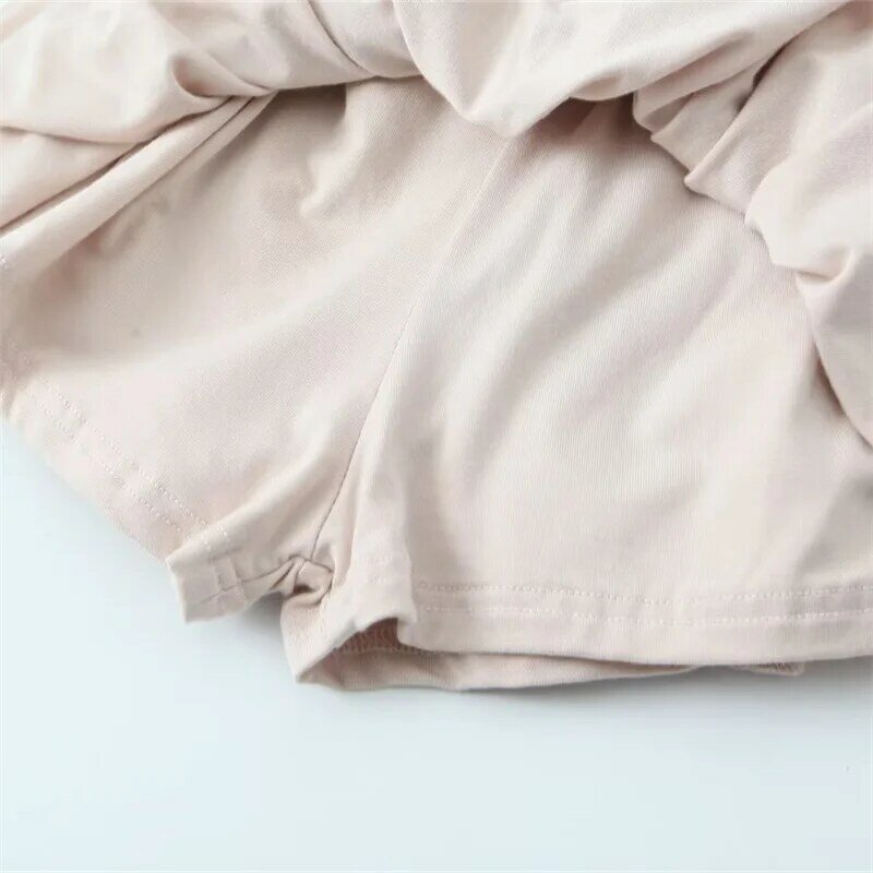 Keyanketian女性用伸縮性ウエストプリーツミニスカート、引きひもの装飾が施されたシックなパンタスカート、甘いパッチワーク、新しい発売、2022
