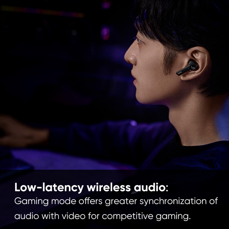 หูฟังบลูทูธ ASUS ตัดเสียงรบกวนสำหรับเล่นเกม True Wireless ดั้งเดิมหูฟังบลูทูธสำหรับโทรศัพท์ ROG 5S ROG 6D/6/7/7pro