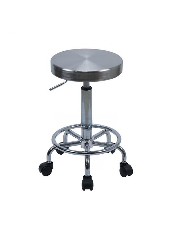 Anti-static Stool Stainless Steel Laboratory Round Stool Lift Swivel Chair Bar Table Chair Operating Room Work Home