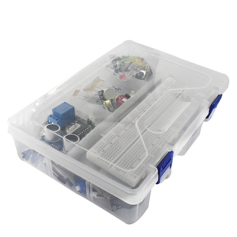 Starter Kit untuk Arduino Uno R3 - Uno R3 Breadboard dan holder Step Motor / Servo /1602 LCD/kawat jumper/UNO R3