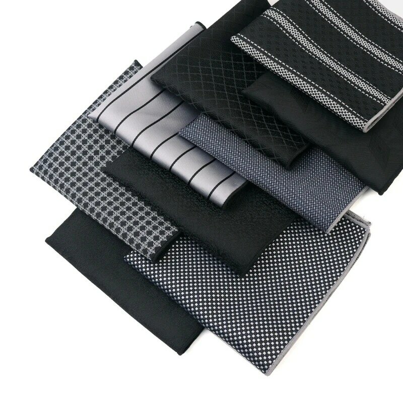 95AB polyester zakdoeken heren commerciële zaken donker patroon zakdoeken zakelijke zakdoeken voor commerciële zaken voor