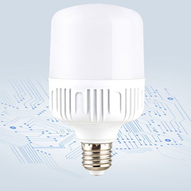 Lâmpada LED Screw Mouth Lâmpada branca, não cintilação, alto brilho, proteção ocular, dissipação de calor elevado, 100W, E27, 220V