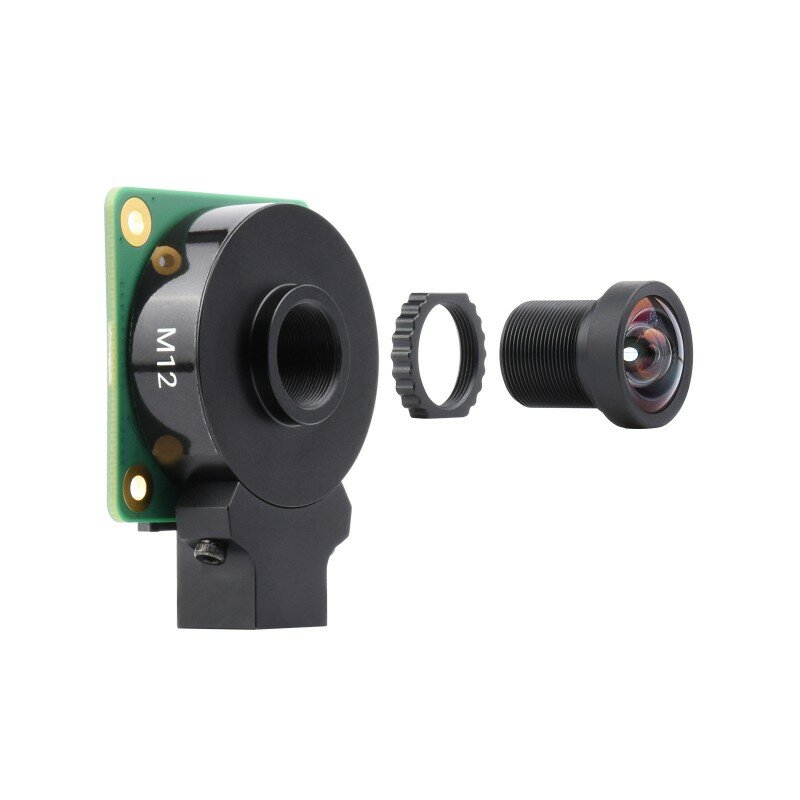Waveshare M12 High Resolution Lens, 12MP, 113° FOV, 2.7mm Focal length, Compatible with Raspberry Pi High Quality Camera M12