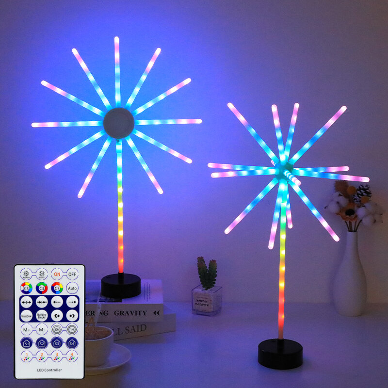 스마트 LED 야간 조명, 블루투스 앱 제어 램프, 벽난로 LED 조명, 야외 가정, 안뜰, 별장, 정원 파티 장식