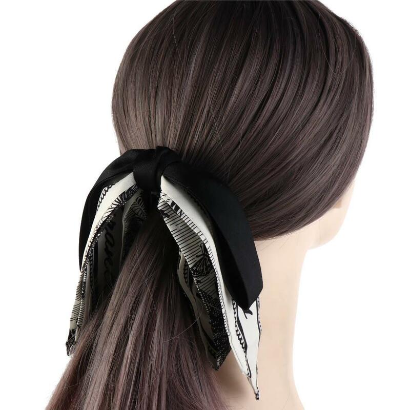 Ribbon Bow Banana Clip Cute Hairpin Headwear Vertical Clip Headdress Korean Style Bowknot Hair Clip Women