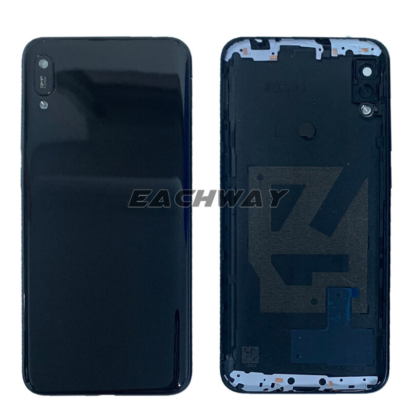 6.09 "dla Huawei Y6 2019 tylna pokrywa baterii drzwi tylna obudowa ze szkła obudowa Y6 Prime zamiennik dla Huawei ciesz się 9e pokrywa baterii