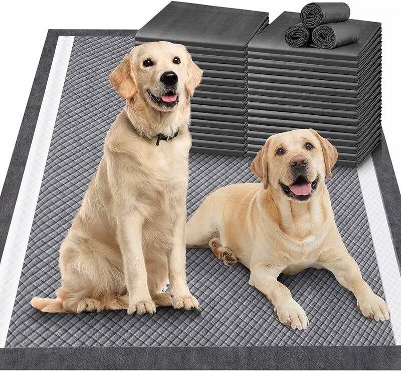 Gimars Upgrade controllo degli odori Extra Large XXL Charcoal Pee Pads per cani addensare 9 strati