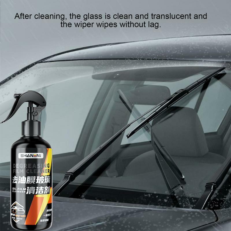 Removedor de película de aceite de vidrio para coche, limpiador Simple y conveniente sin dañar el vidrio, 300ML