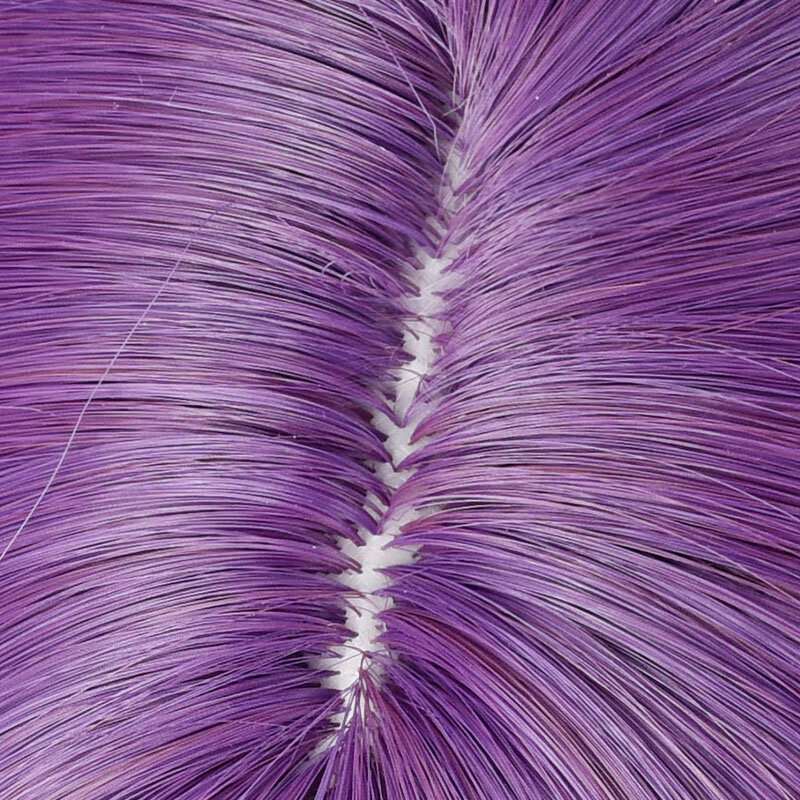 Kamishiro Rize Cosplay Wig 70cm panjang Lurus ungu rambut wanita Wig sintetis tahan panas Anime
