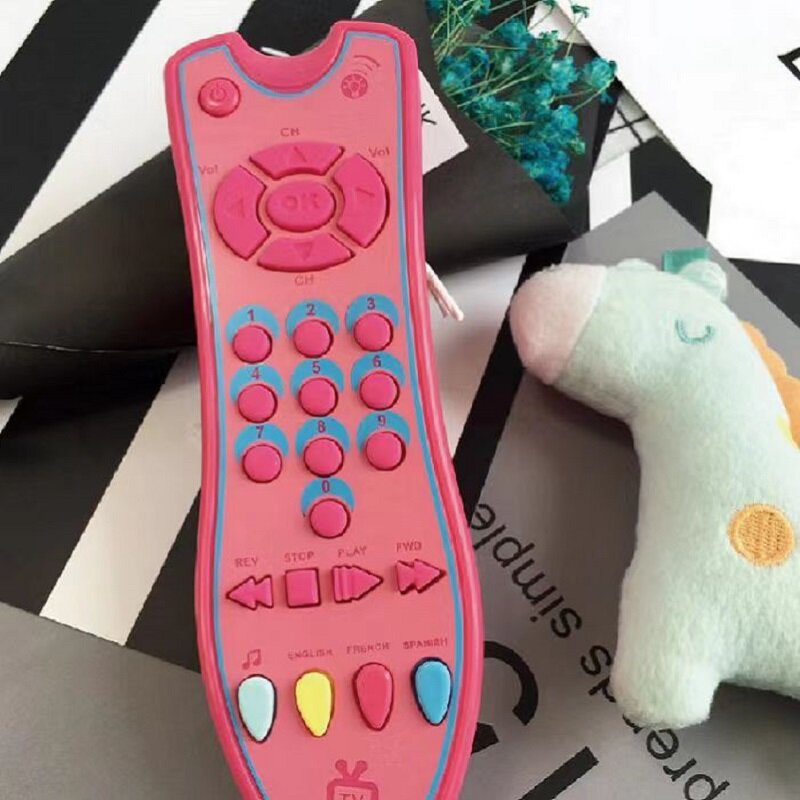 Kid Electric Educational Smart Early Function TV Remote Control Toy Light Baby Toddler Learning Machine Musical Mobile Game Gift