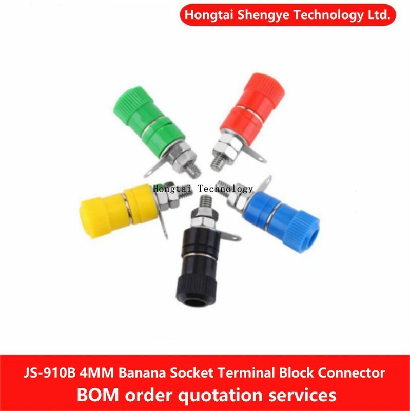 Banana Plug Terminal Block, Amplificador Terminal Block, Abertura 8mm, JS-910B, JS-919, 4mm