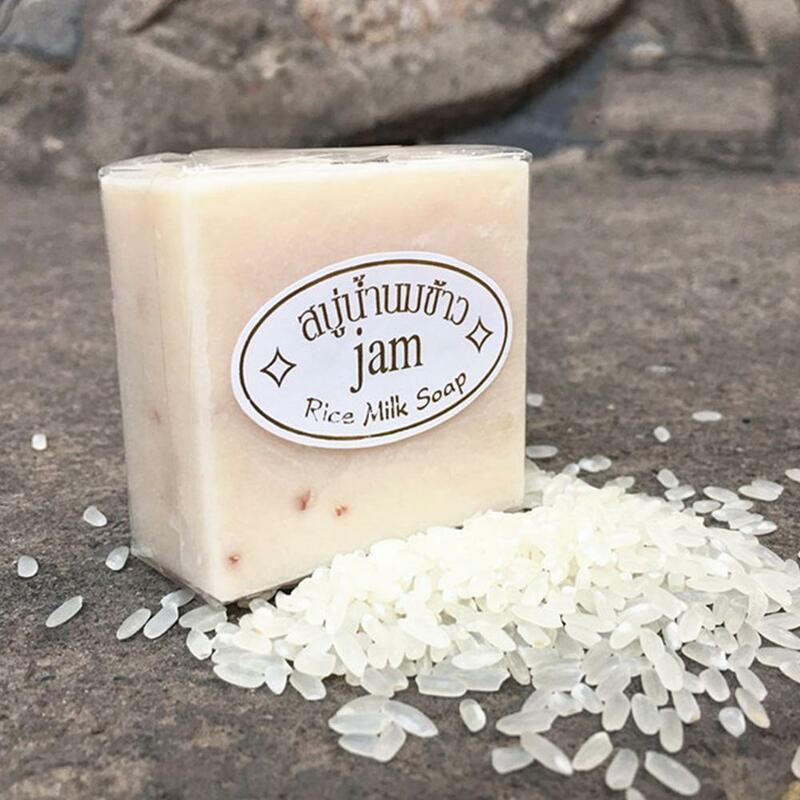 Thailand JAM Rice Milk Soap Original Wholesale Handmade Soap Rice Milk Whitening Soap Goat Milk Soap Rice Soap for Whitening