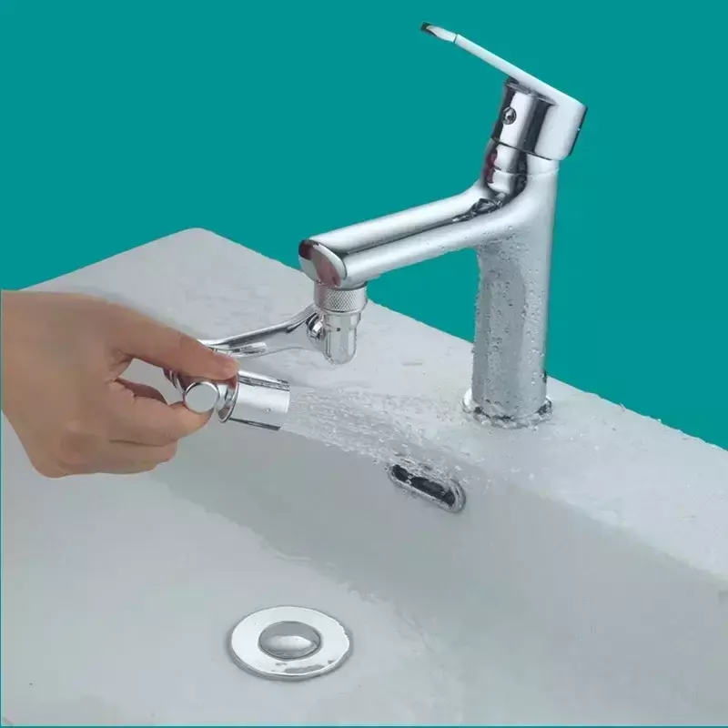 Adapter for Taps 22/24mm Water Tap Nozzle Rotary Faucet Bubbler Kitchen 360 Rotating Faucet Extender Splasher Dual Mode Home