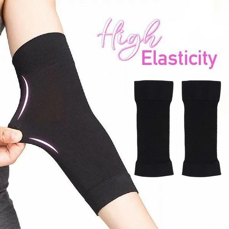 Arm Shaper 1 Pair Trendy Sweating Massage  Shockproof Arm Sleeve for Bodybuilding