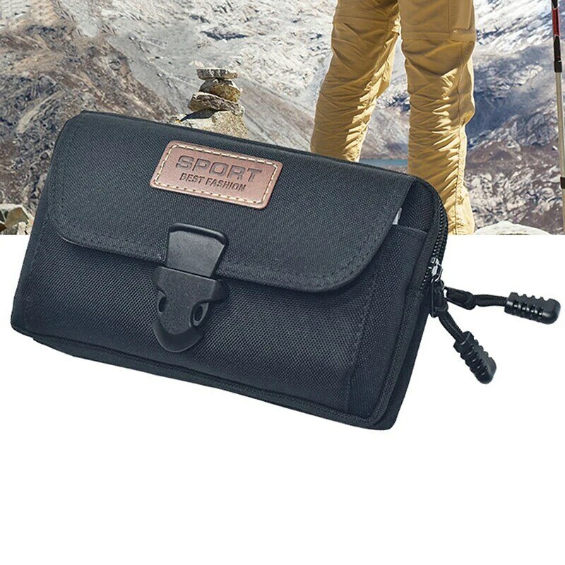 Outdoor Men Multi-Function Oxford Fanny Waist Bag Casual Mobile Phone Purse Pocket Male Outdoor Travel Sports Belt Bum Pouch