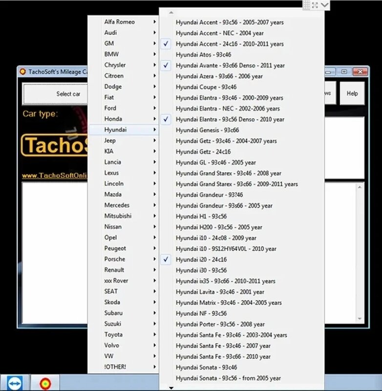 2023 diskon besar TachoSoft Mileage Calculator 23.1 dengan license retak-versi penuh mendukung banyak merek mobil perangkat lunak perbaikan otomatis