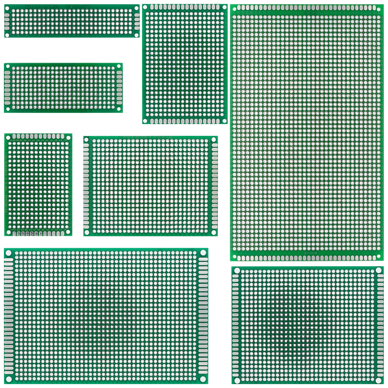 Placa prototipo de doble cara, 5 piezas, 2x8, 3x7, 4x6, 5x7, 7x9, 8x12, 9x15cm