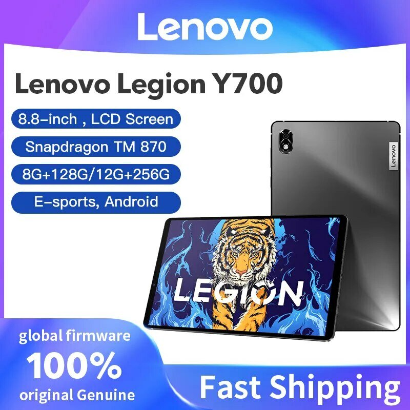Firmware global Lenovo LEGION Y700 Snapdragon 870 Esports 8,8 polegadas 6550mAh 45W Carregando 2560*1600 Tablet Android