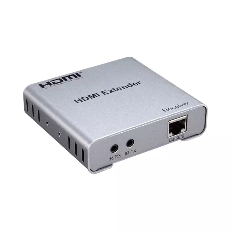 Extensor HDMI com IR, cabo Ethernet, transmissor de vídeo e receptor para laptop, PC, DVD para monitor de TV, CAT5E, Cat6, RJ45, 4K, 100m