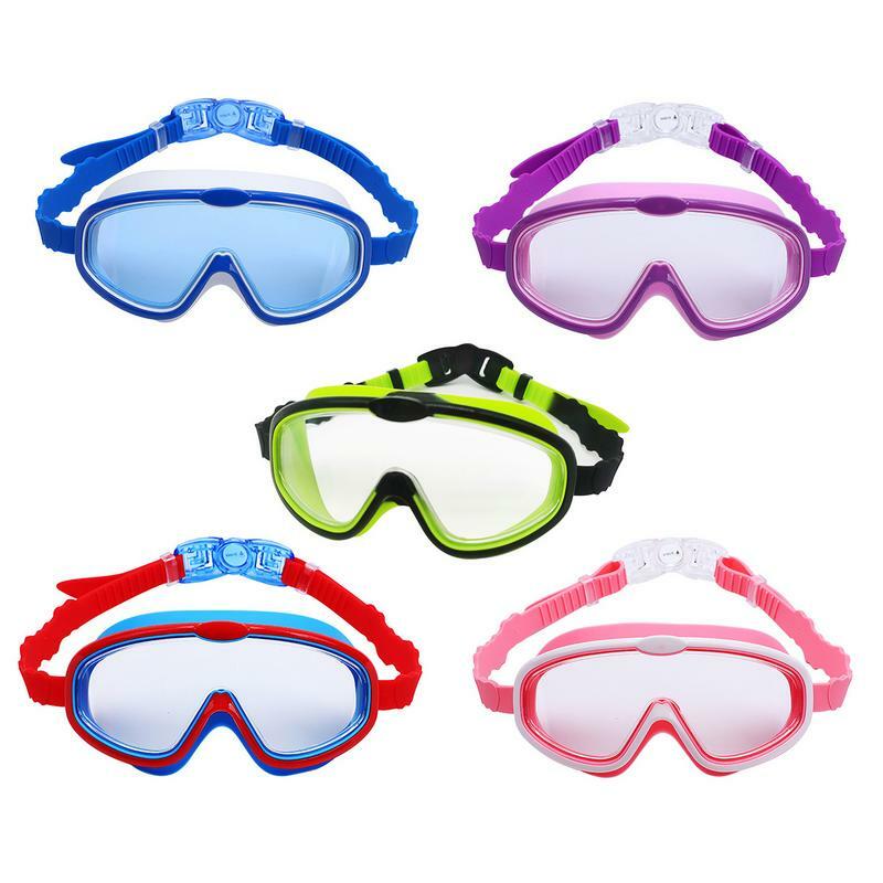 New Waterproof Children's Swimming Goggles Cartoon Heart Shape UV Fogging Proof Swim Training Glasses For Children Kids Gifts