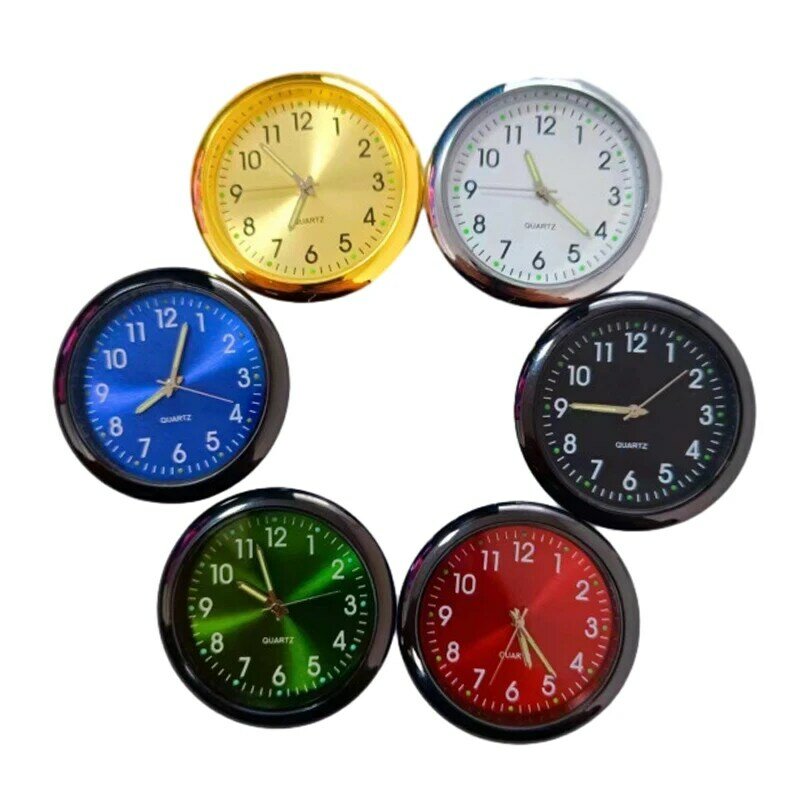 Modne zegarek samochodowy zegar samochodowy nocne dekoracje świetlne zegar samochodowy metalowy samochód zegarek samochodowy głowy