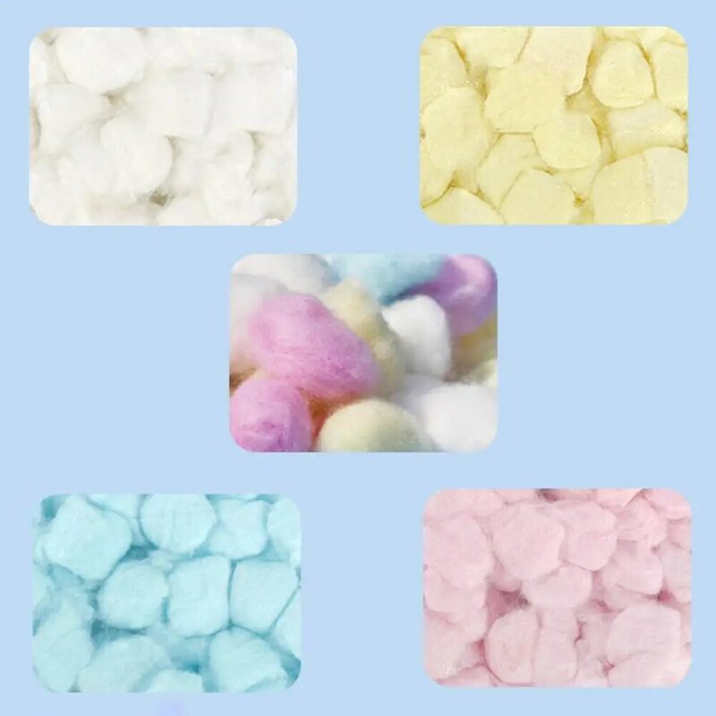 100Pcs/Set Hamster Cotton Balls Winter Warm Fine Absorbent Keep Warm Mini Colorful Hamster Nesting Balls