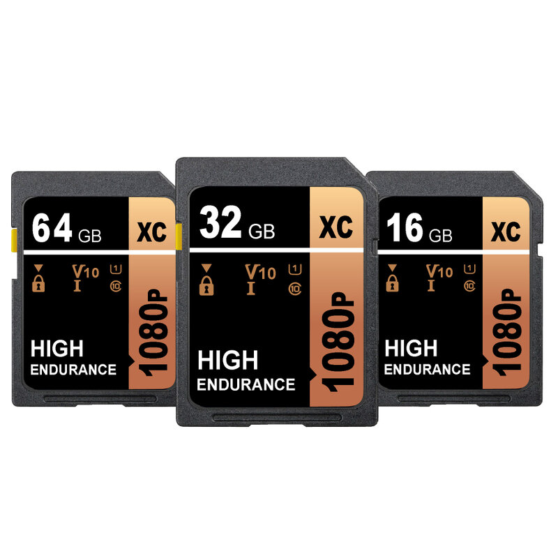 Cartões SD para Câmera, Cartão de Memória 512GB, 256GB, 128GB, Cartão SD, Classe 10, 64GB, 32GB, 16GB, 8GB