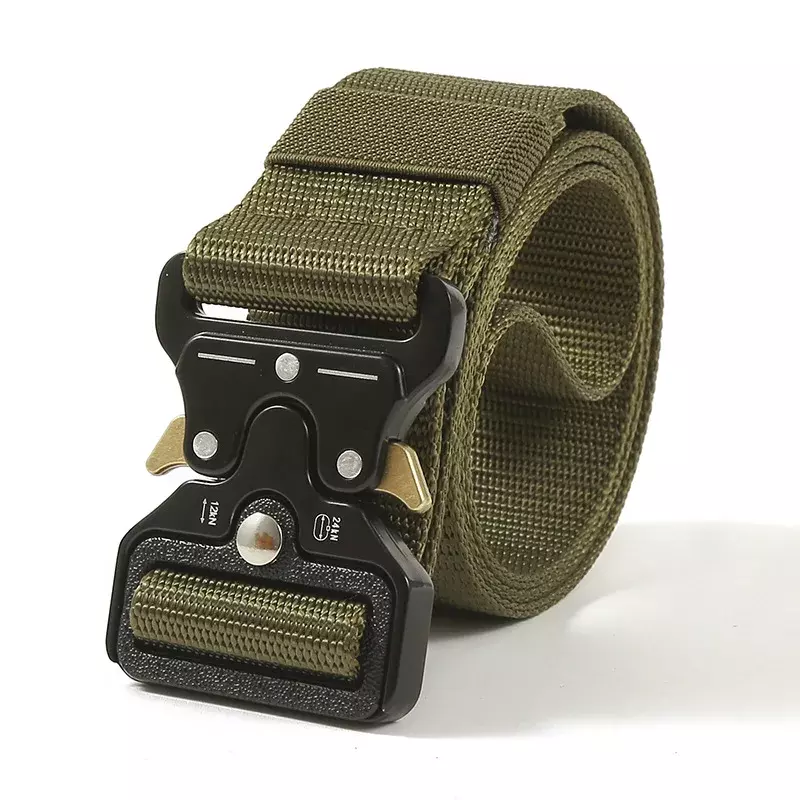 Army Style Combat Belts Quick Release Tactical Belt Fashion Men Military Canvas Waistband Outdoor Hunting Hiking Tools