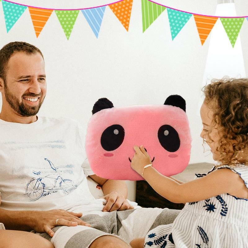Panda de peluche con luz LED para niñas, juguetes de regalo de cumpleaños, lindos animales de peluche suaves, almohadas luminosas brillantes, juguete para niños