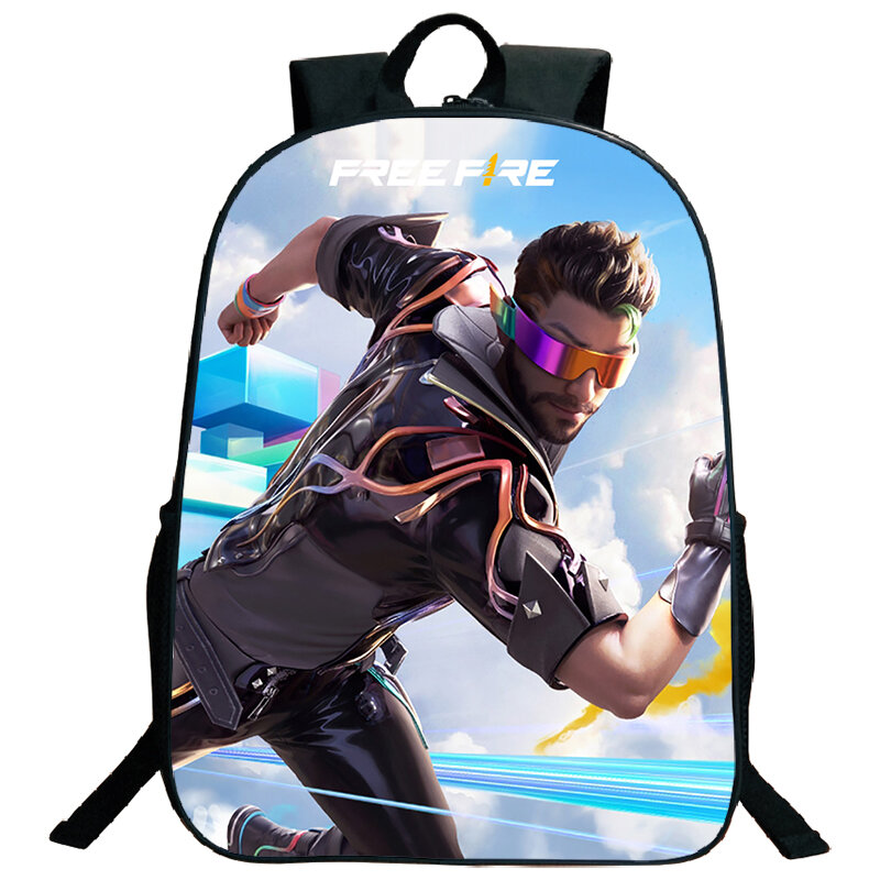Вместительный рюкзак с рисунком свободного огня, школьные сумки для видеоигр, нейлоновая сумка для книг для мальчиков и девочек, водонепроницаемый дорожный рюкзак, сумка для ноутбука