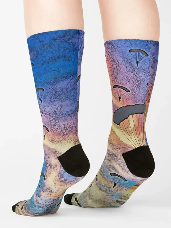 Спортивные мужские носки для парашютного погружения, роскошные Брендовые женские носки