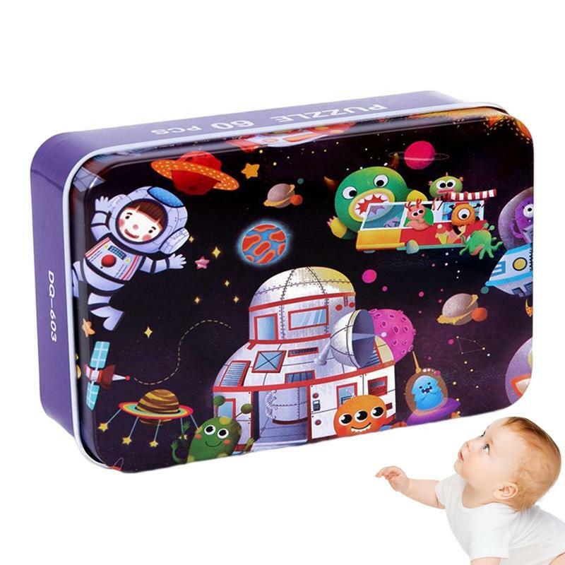 Preschool Puzzle Toy Kids Jigsaw Puzzle Toy In Wood Enhance Toddler Imagination Puzzle Toy For Children's Room Living Room