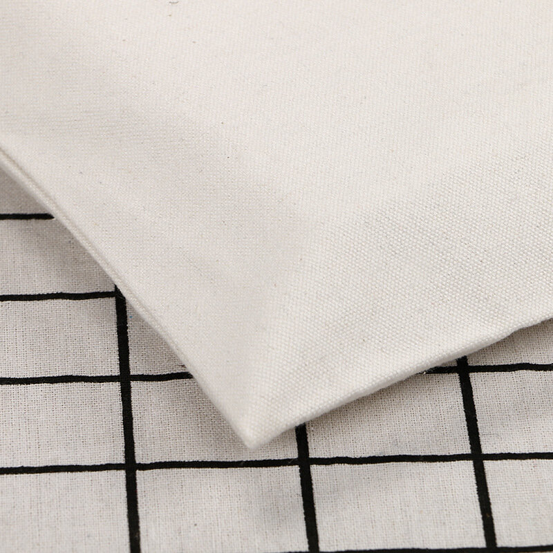 Bolso de mano de algodón portátil para mujer, moda Popular, color sólido